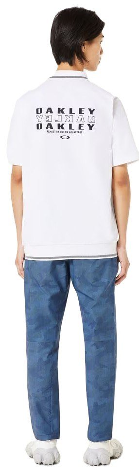 Oakley O-SYNC PACK ABSTRACT HEM męskie polo, białe