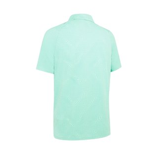 Callaway Warped Gingham Print męskie polo, neptune green