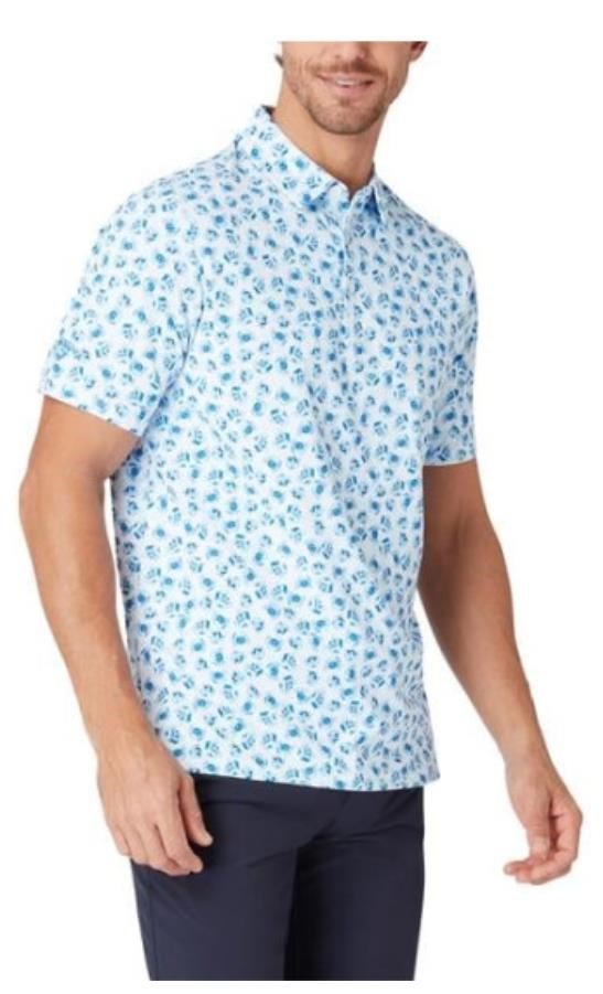 Callaway Crab Novelty Print męskie polo, białe