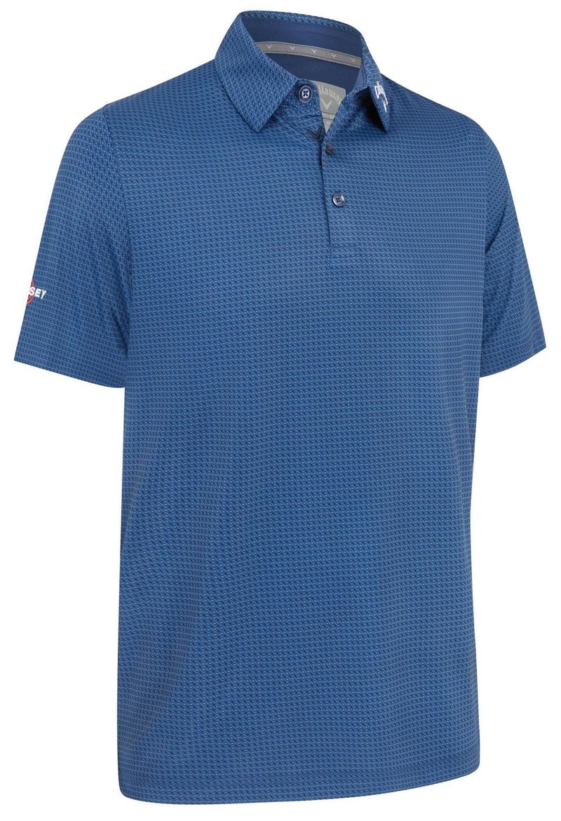Callaway Odyssey Print męskie polo, granatowe