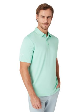 Callaway Swing Tech Solid męskie polo, neptune green