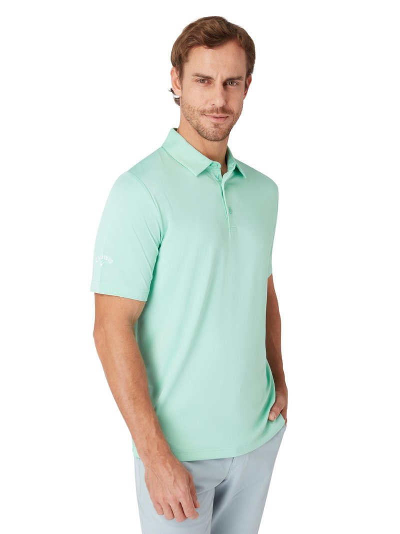 Callaway Swing Tech Solid męskie polo, neptune green