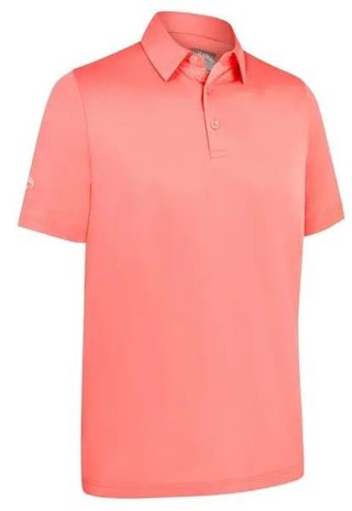 Callaway Swing Tech Solid męskie polo, strawberry pink