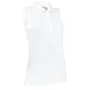 Callaway Tournament Sleeveless damskie polo, białe