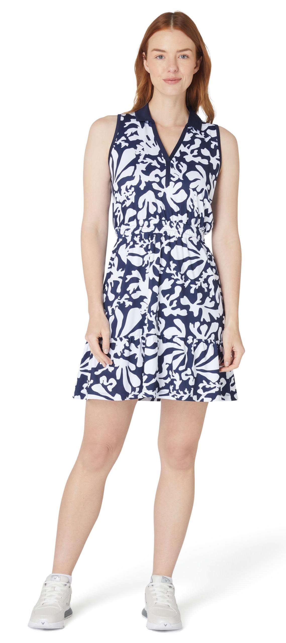 Callaway Abstract Floral damska sukienka, granatowa