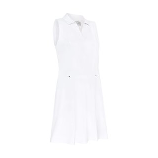 Callaway Flounce Dress with Mesh damska sukienka, biała