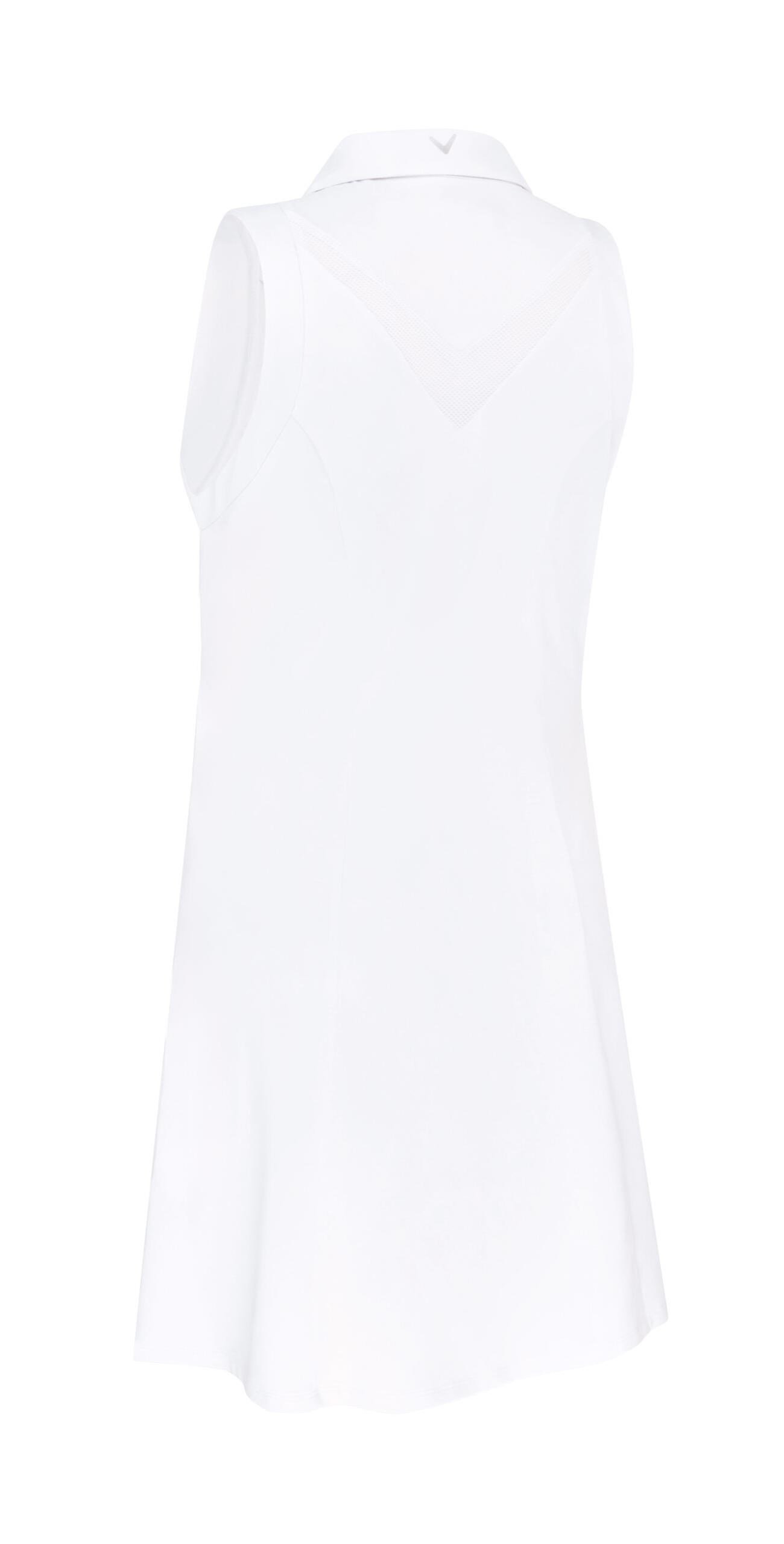 Callaway Flounce Dress with Mesh damska sukienka, biała