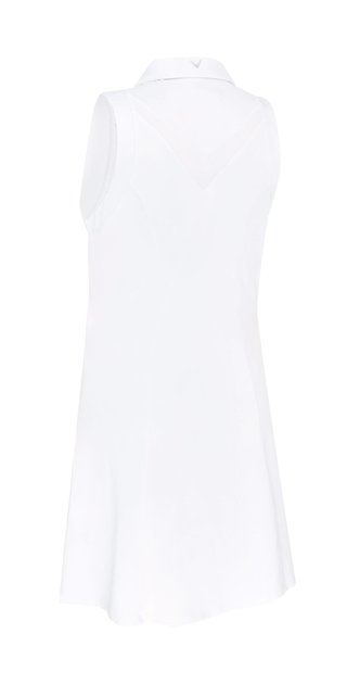 Callaway Flounce Dress with Mesh damska sukienka, biała