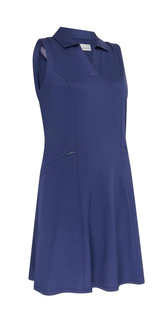 Callaway Flounce Dress with Mesh damska sukienka, granatowa