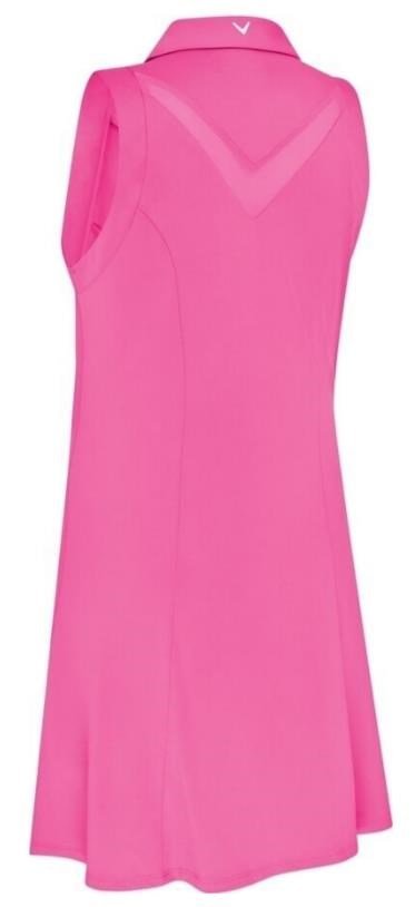 Callaway Flounce Dress with Mesh damska sukienka, różowa