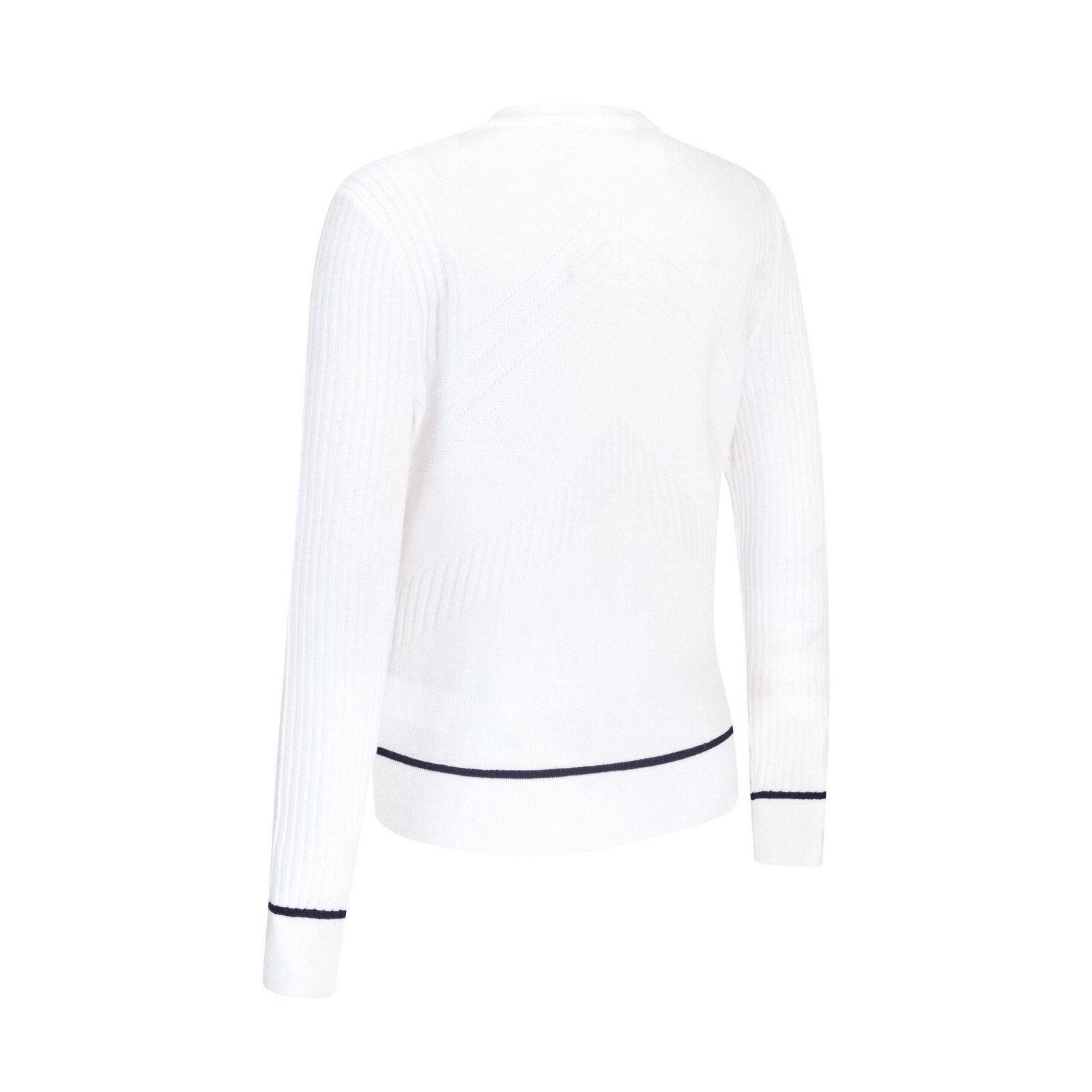 Callaway Chev sweater with Tipping damski sweter, bialy