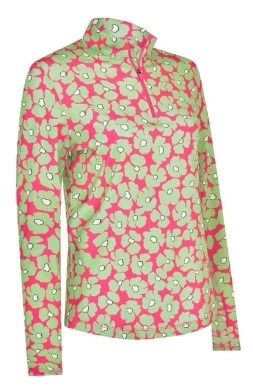Callaway Floral Printed Sun Protection bluza damska, cheeky pink