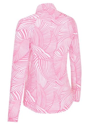 Callaway Stencil Floral damska bluza, cheeky pink