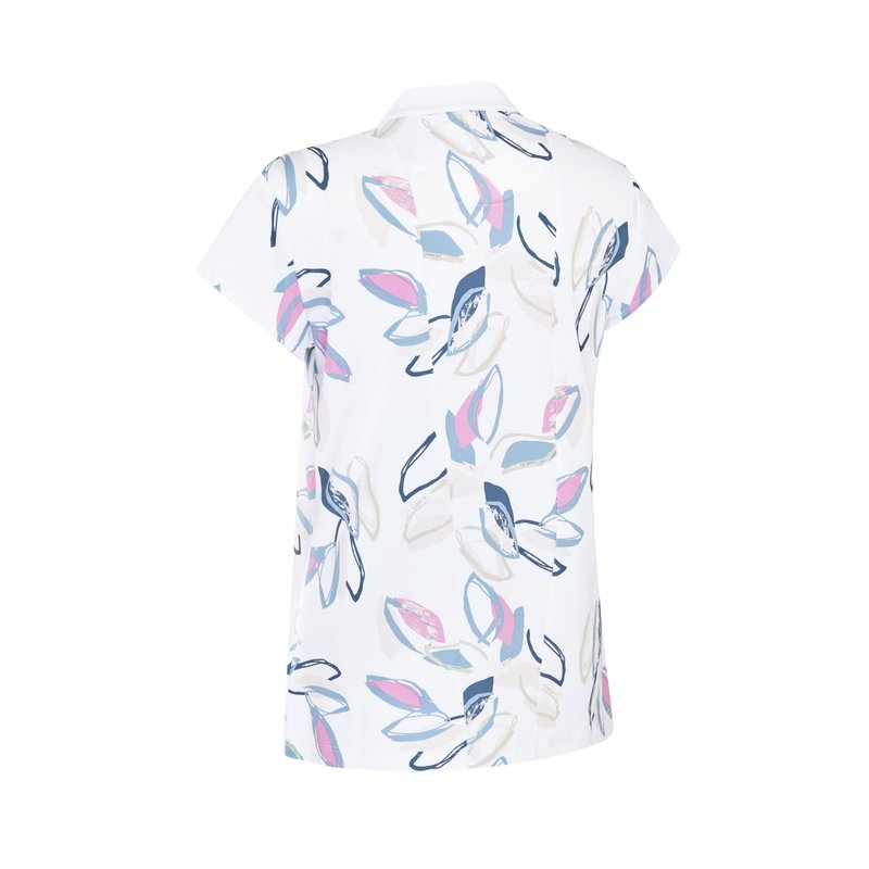 Callaway Linear Petals damskie polo, brilliant white
