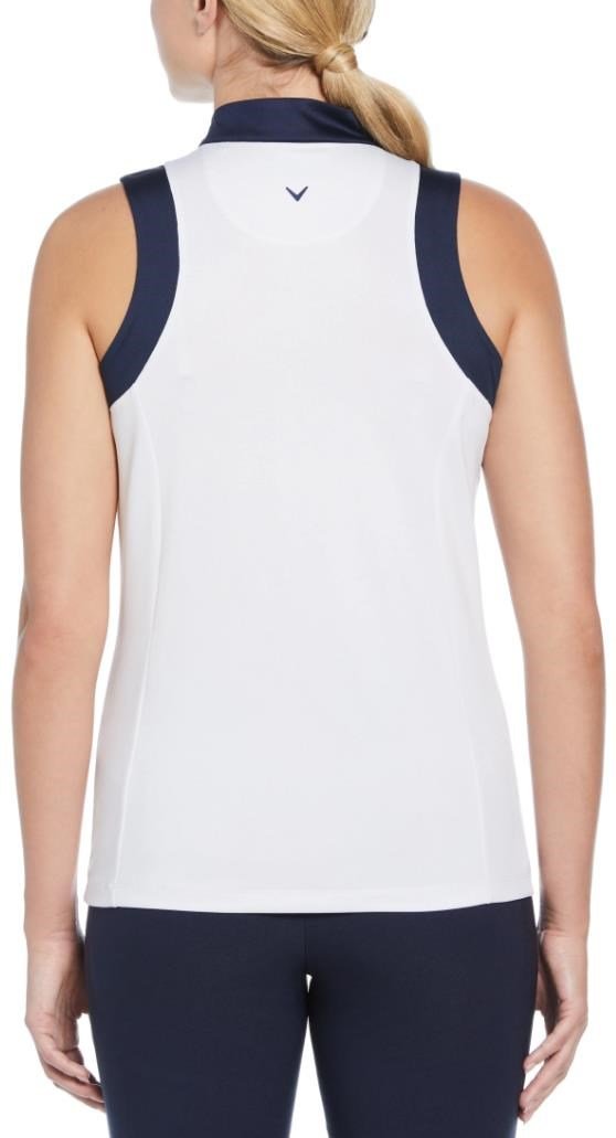 Callaway Engineered Birdie Sleeveless damskie polo, brilliant white