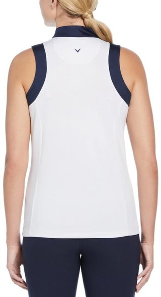 Callaway Engineered Birdie Sleeveless damskie polo, brilliant white