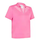 Callaway Waist Length Mesh Detail Short Sleeve damskie polo, cheeky pink