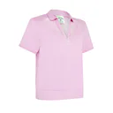 Callaway Waist Length Mesh Detail Short Sleeve damskie polo, różowe