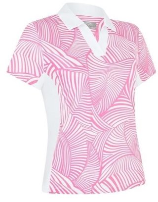Callaway Stencil Floral damskie polo, różowa