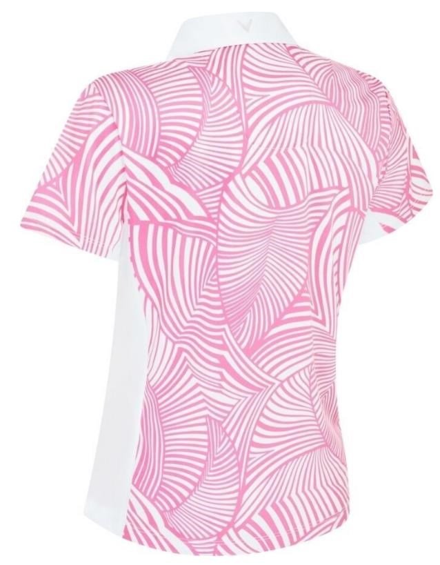 Callaway Stencil Floral damskie polo, różowa