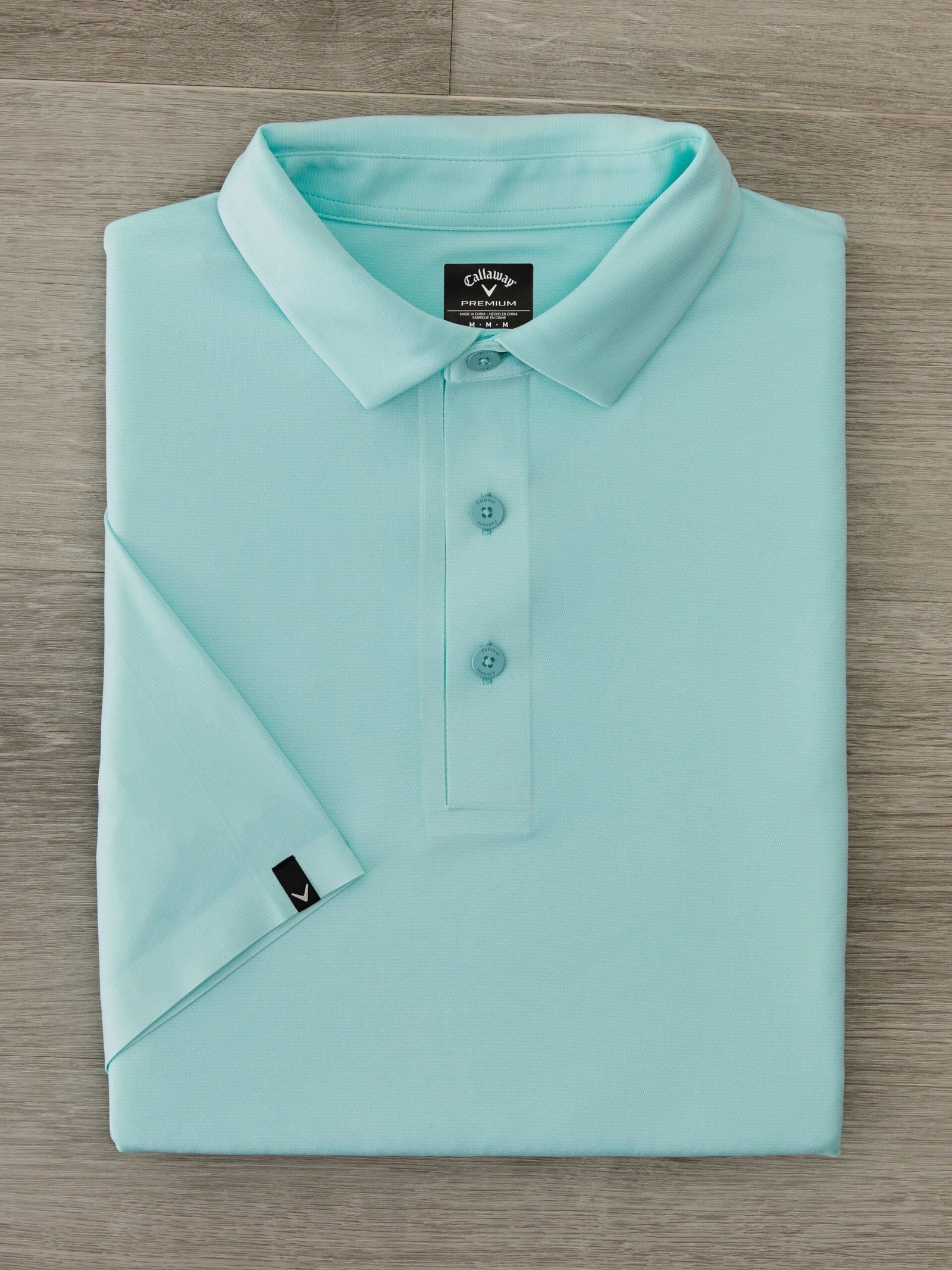 Callaway Premium Jacquard męskie polo, birds egg green
