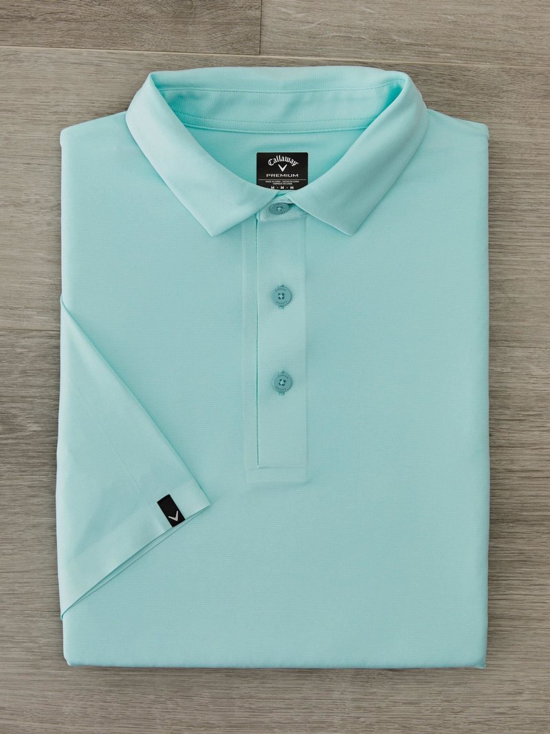 Callaway Premium Jacquard męskie polo, birds egg green