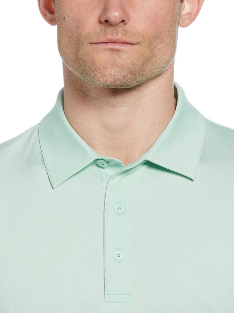 Callaway Premium Heathered męskie polo, birds egg green heather
