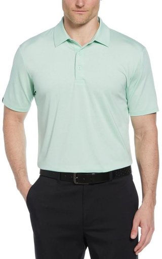 Callaway Premium Heathered męskie polo, birds egg green heather