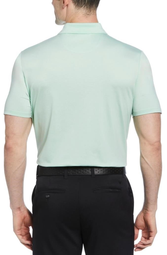 Callaway Premium Heathered męskie polo, birds egg green heather