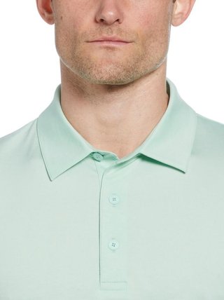 Callaway Premium Heathered męskie polo, birds egg green heather