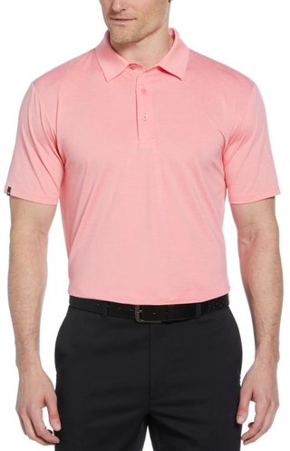 Callaway Premium Heathered męskie polo, strawberry pink heather