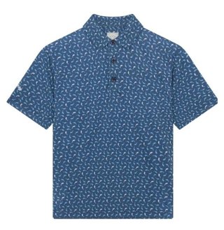 Callaway Dolphin Print dziecięce polo, peacoat