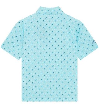 Callaway Dolphin Print dziecięce polo, blue radiance