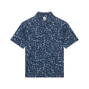 Callaway Floral Print dziecięce polo, granatowe