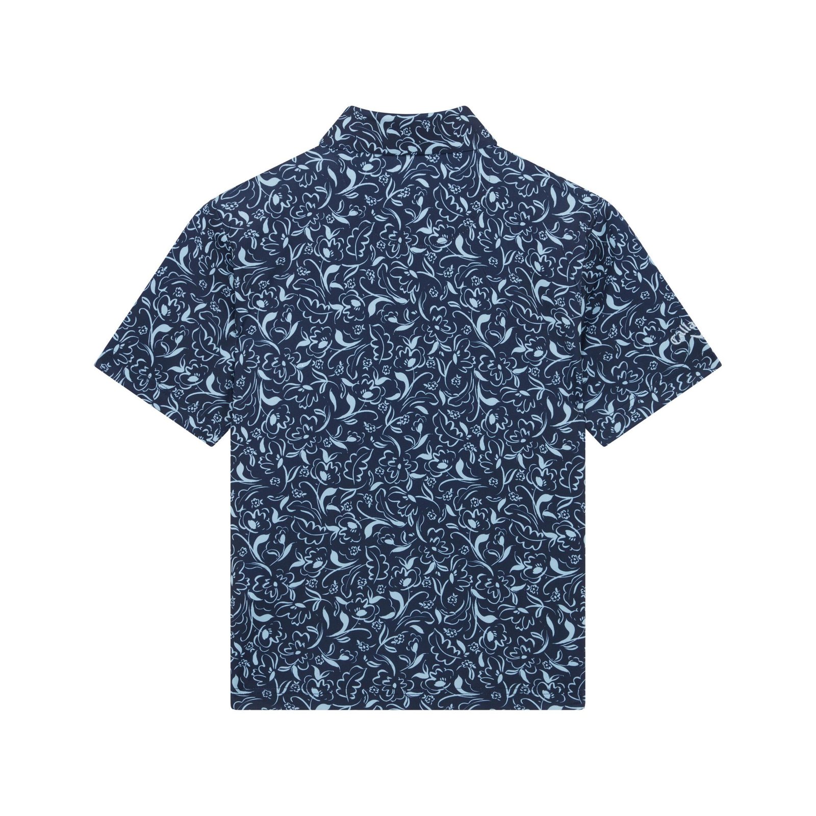 Callaway Floral Print dziecięce polo, granatowe