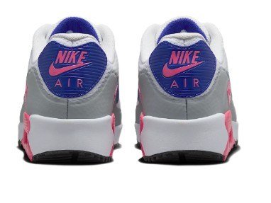 Nike AIR MAX 90 G unisex buty golfowe, white/laser pink/concord