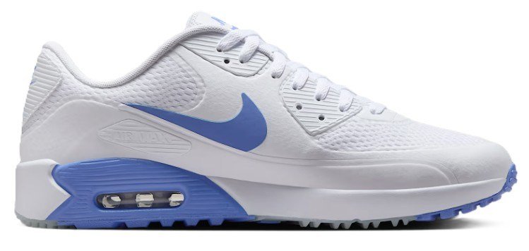 Nike AIR MAX 90 G unisex buty golfowe, biało/niebieskie