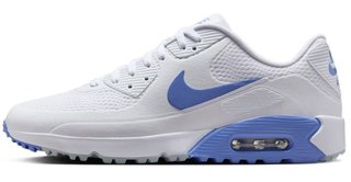 Nike AIR MAX 90 G unisex buty golfowe, biało/niebieskie
