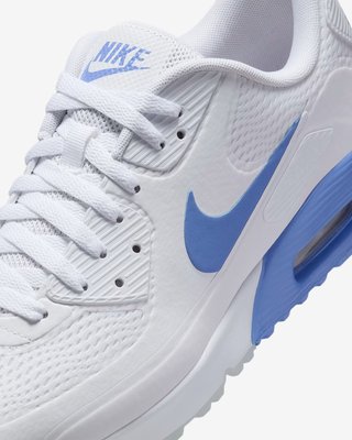 Nike AIR MAX 90 G unisex buty golfowe, biało/niebieskie