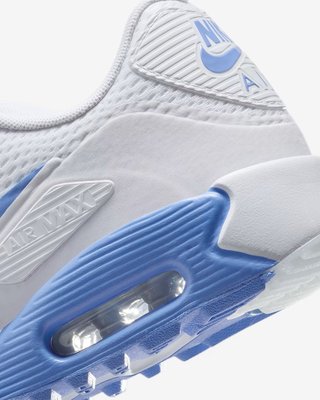 Nike AIR MAX 90 G unisex buty golfowe, biało/niebieskie