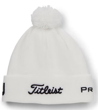 Titleist Tour Pom Pom czapka zimowa, biała