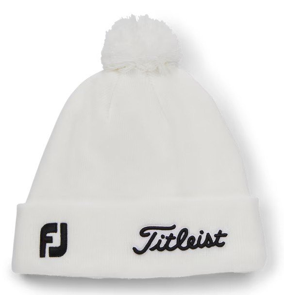 Titleist Tour Pom Pom czapka zimowa, biała