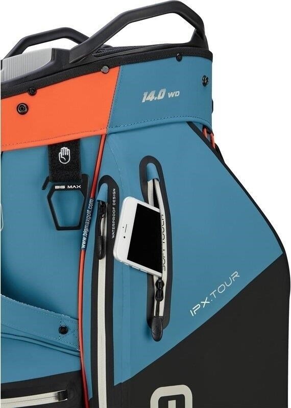 Big Max AQUA IPX.Tour cart bag, niebieski/czarno/pomarańczowy