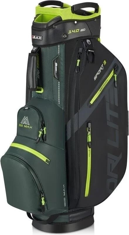 Big Max Dri Lite Sport 3 cart bag, zielono/czarno/limonkowy