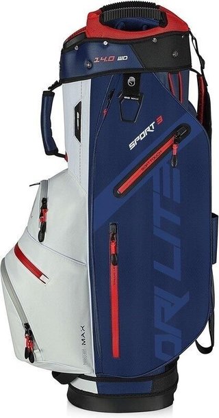 Big Max Dri Lite Sport 3 cart bag, granatowo/biało/czerwony