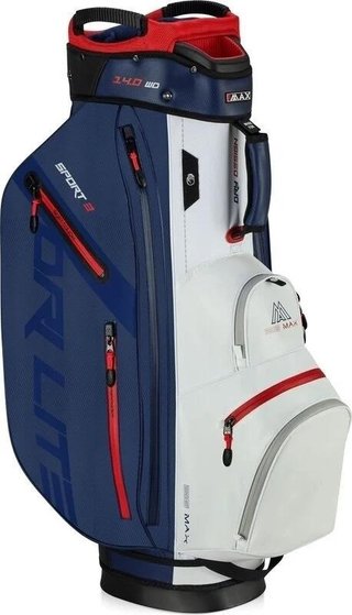 Big Max Dri Lite Sport 3 cart bag, granatowo/biało/czerwony