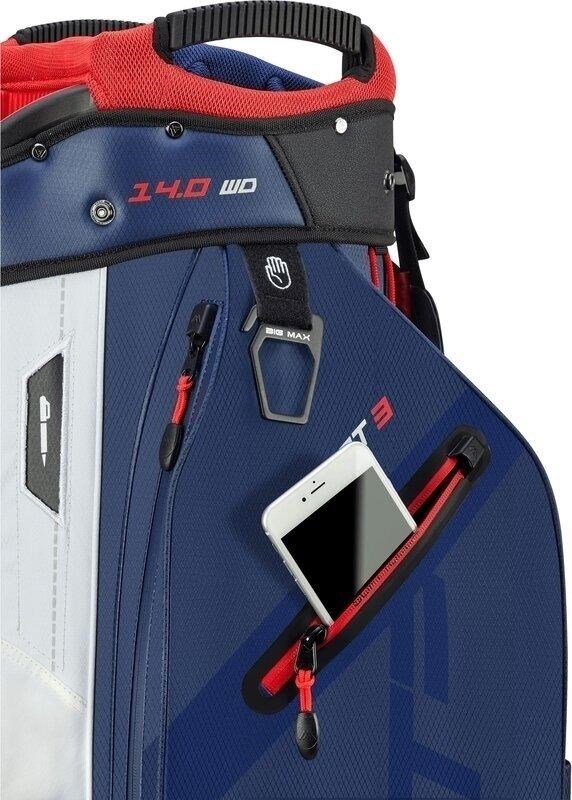 Big Max Dri Lite Sport 3 cart bag, granatowo/biało/czerwony