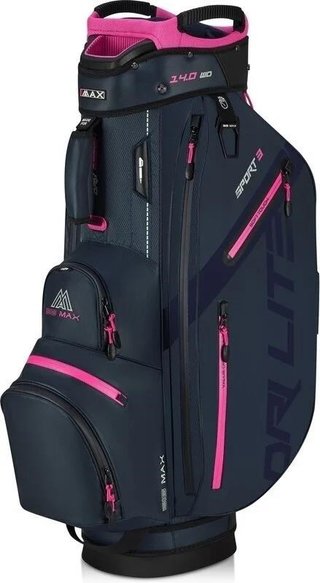 Big Max Dri Lite Sport 3 cart bag, steel blue/fuchsia