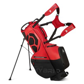 Big Max Dri Lite Hybrid Plus stand bag, czerwono/czarny