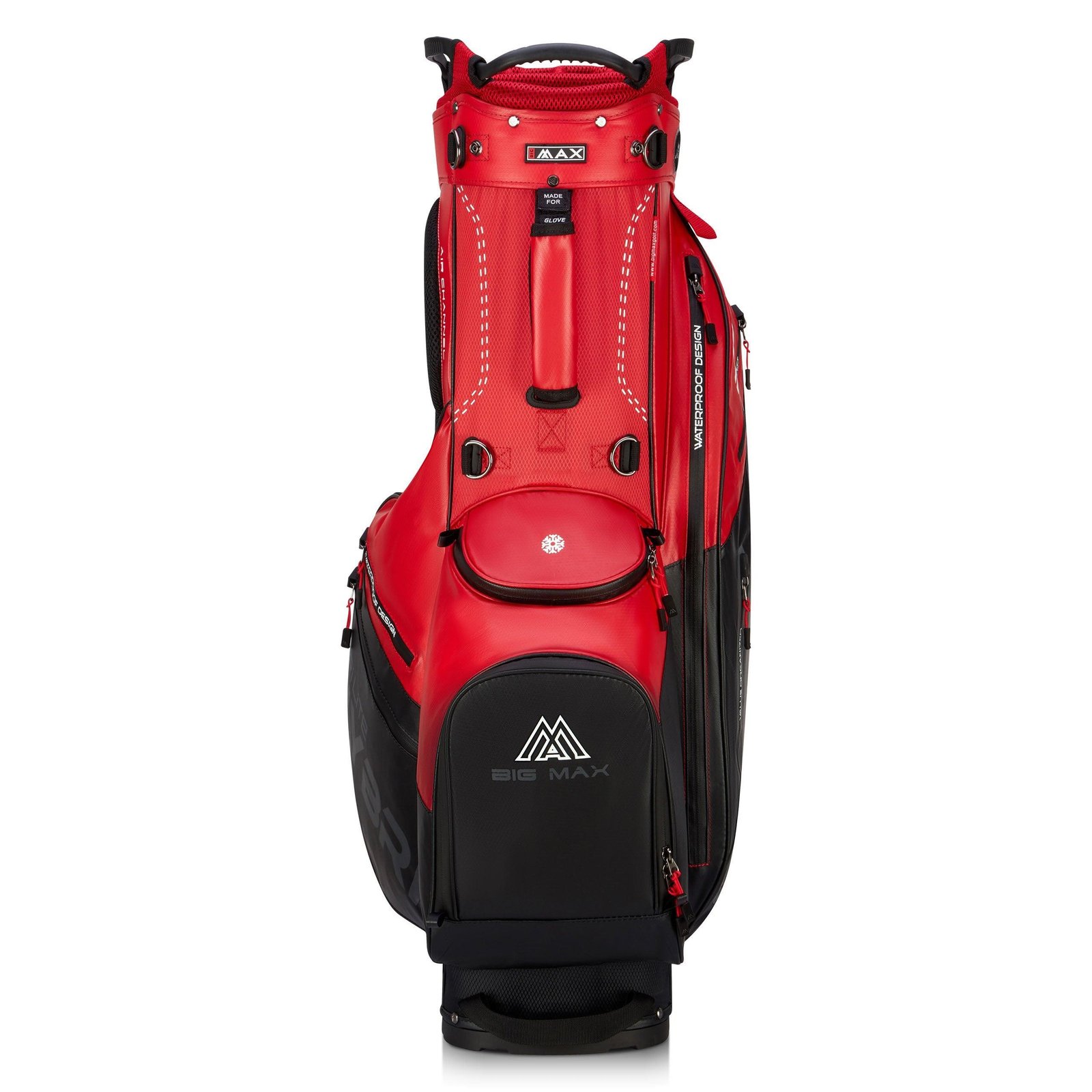 Big Max Dri Lite Hybrid Plus stand bag, czerwono/czarny